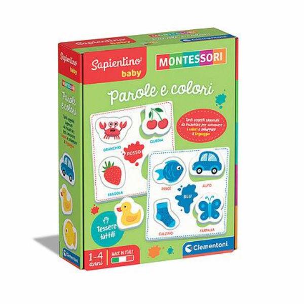 Montessori baby words and colors