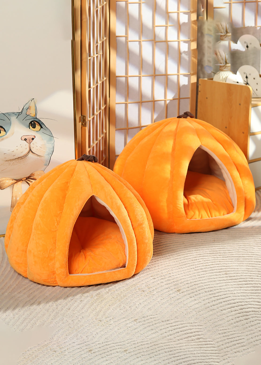 Cuccia forma zucca  53X53X43cm