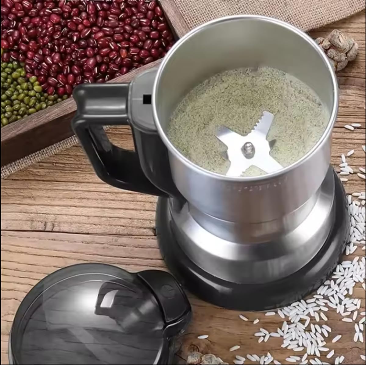 Macinacaffè elettrico, macina cereali, macina spezie elettrico