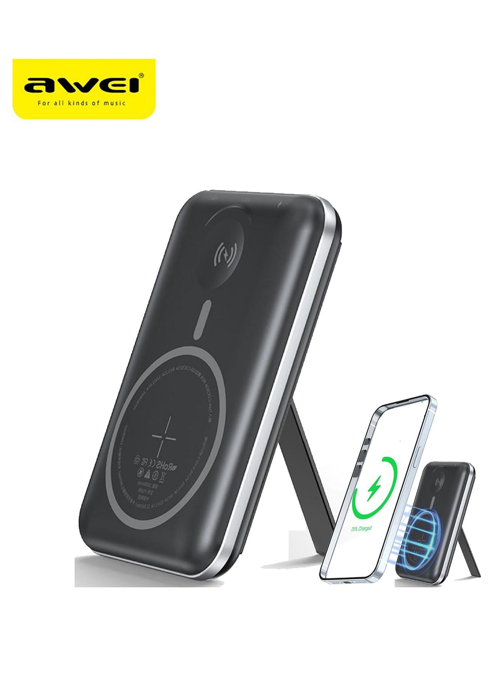 Awei 10000mAh磁吸移动电源