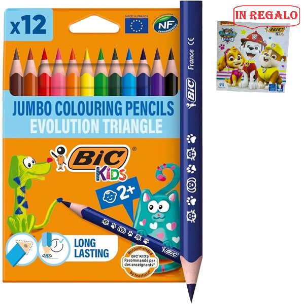 Matite colorate bic kids evolution triangle - 10,2 mm