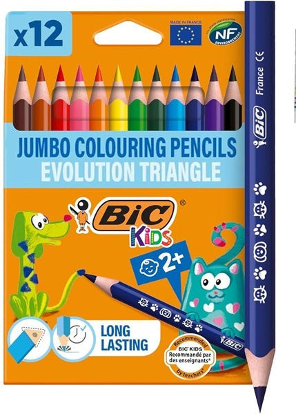 Bic kids evolution triangle colored pencils - 10.2 mm