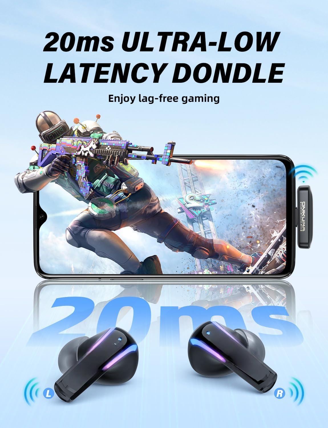 Auricolari da gioco wireless 2.4G con microfono ENC