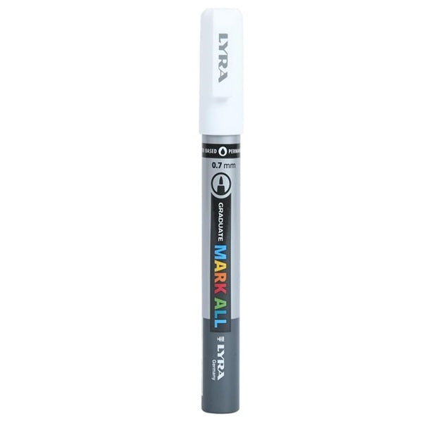 Lyra Graduate Mark All 0.7 mm White Marker