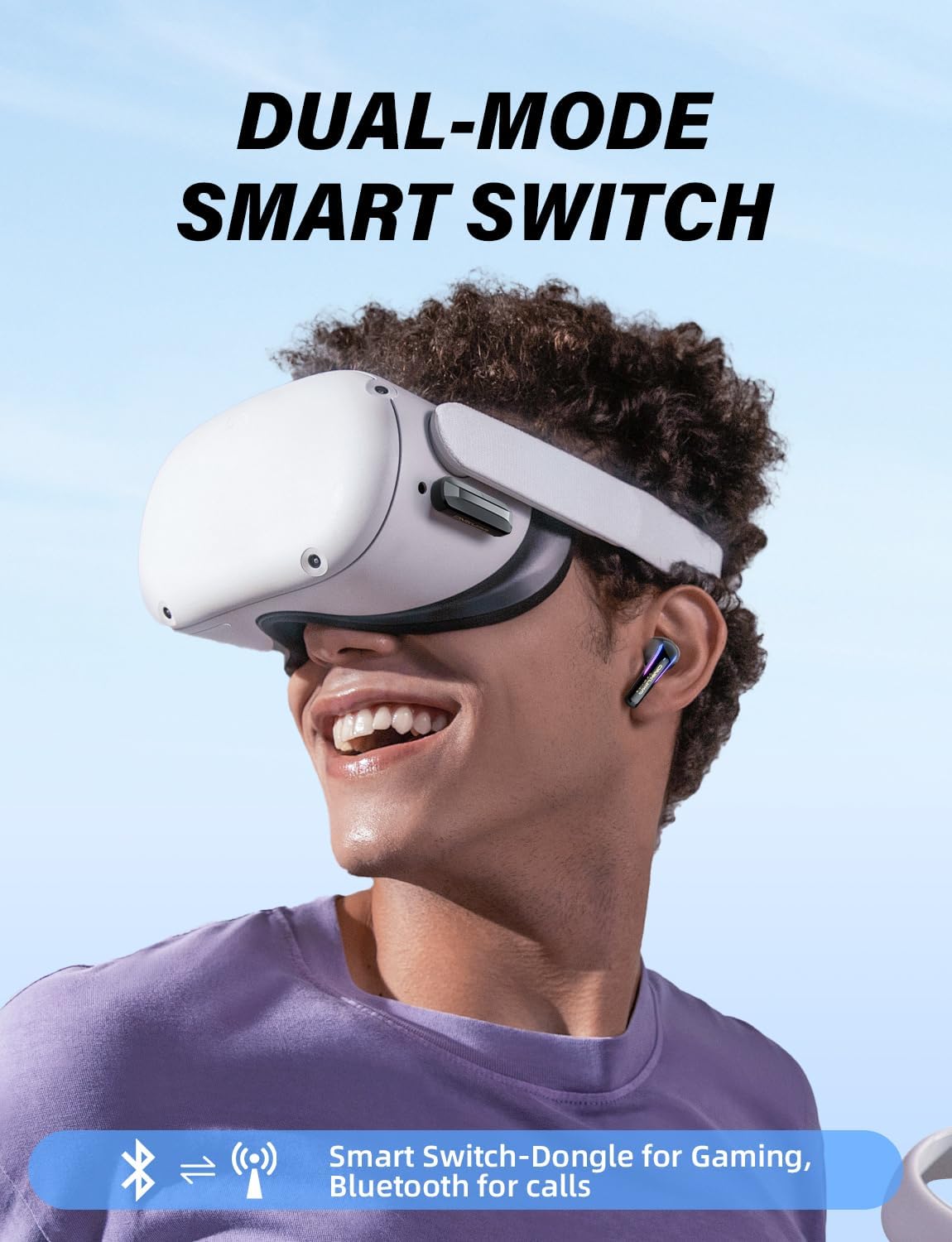 Auricolari da gioco wireless 2.4G con microfono ENC