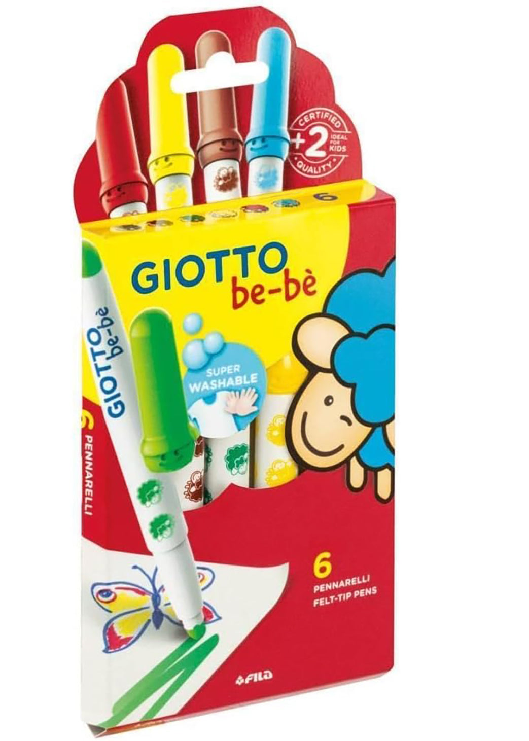 Pennarello giotto bebe da 6 pz