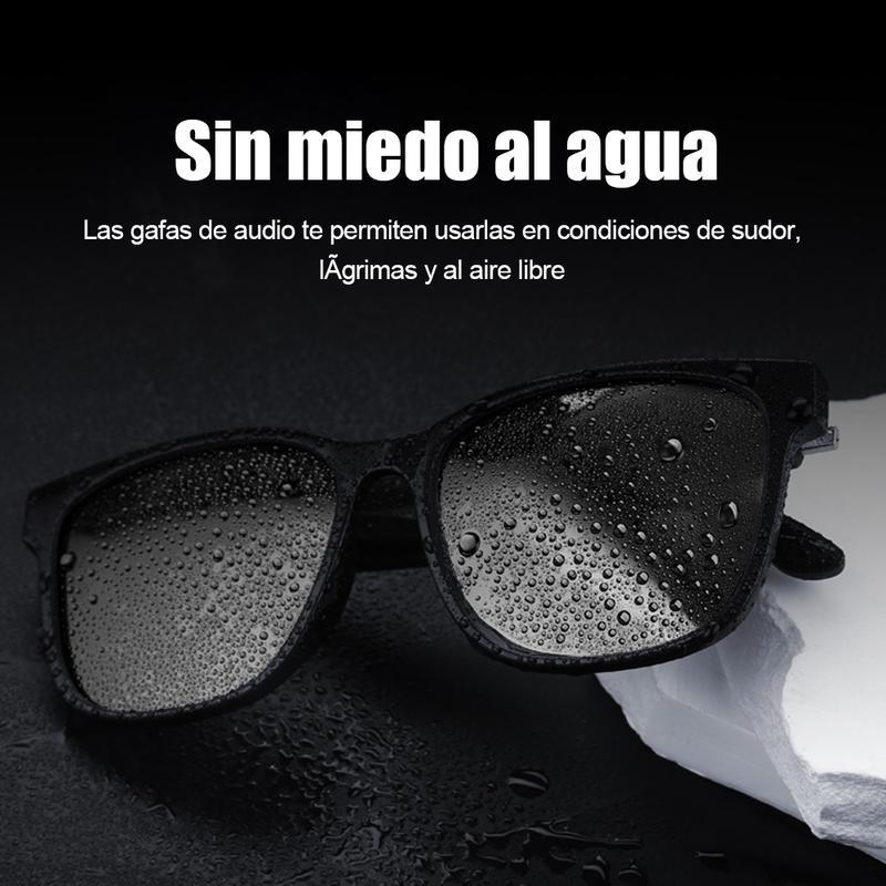 智能蓝牙眼镜,配备自动变暗偏光镜片、内置扬声器和麦克风、蓝光阻隔功能