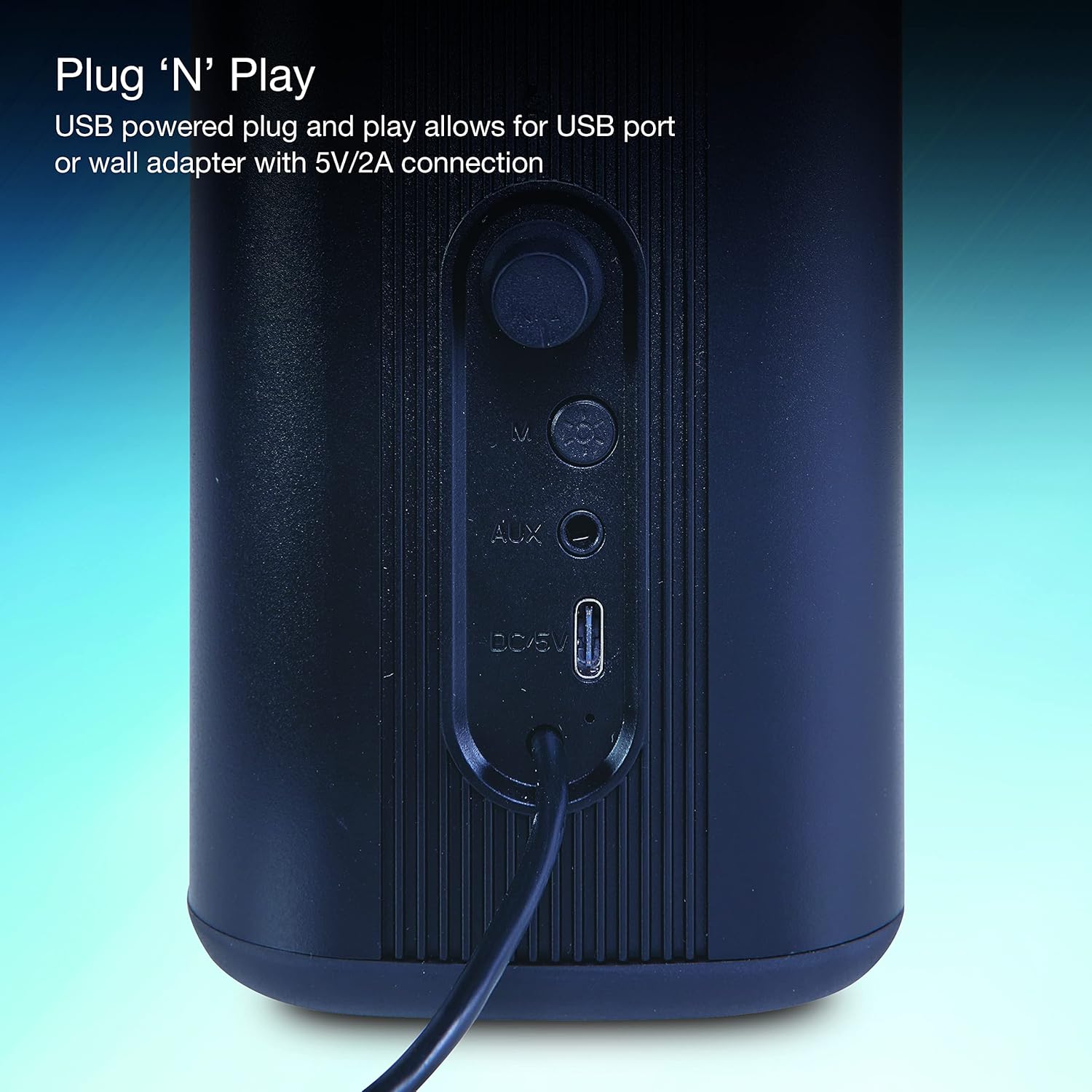 RGB Gaming Stereo Desktop-Lautsprecher Bluetooth 5. 0 mit 3,5mm AUX-Eingang Schwarz für Gaming und Musik