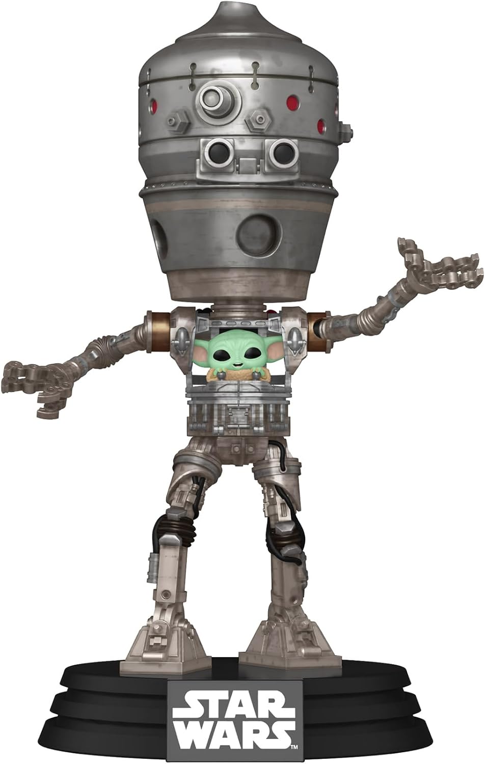 Funko Pop! Deluxe: Grogu (The Child, Baby Yoda) - (IG-12) - The Mandalorian - Figura in Vinile da Collezione - Idea Regalo - Merchandising Ufficiale -...