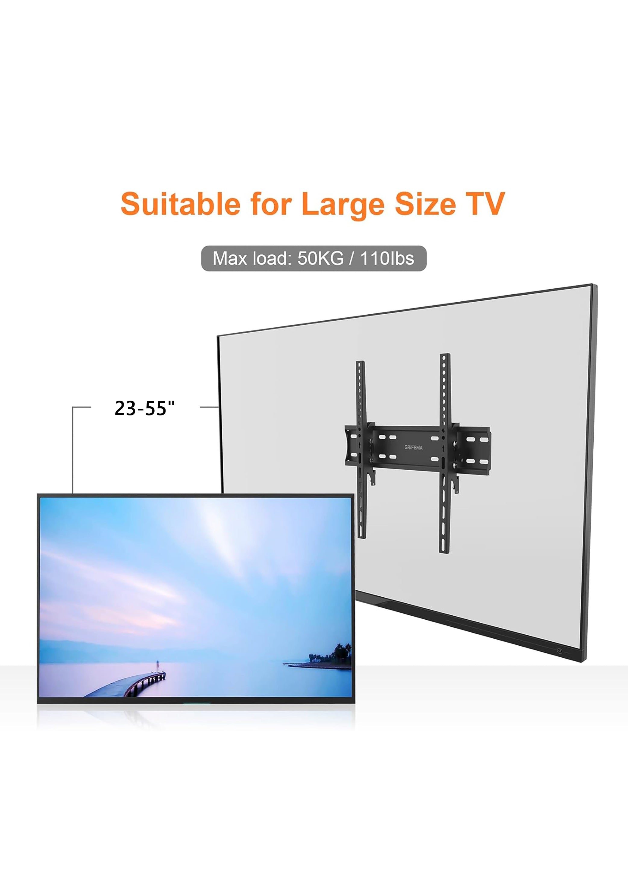 Supporto tv 23 al 55 polici