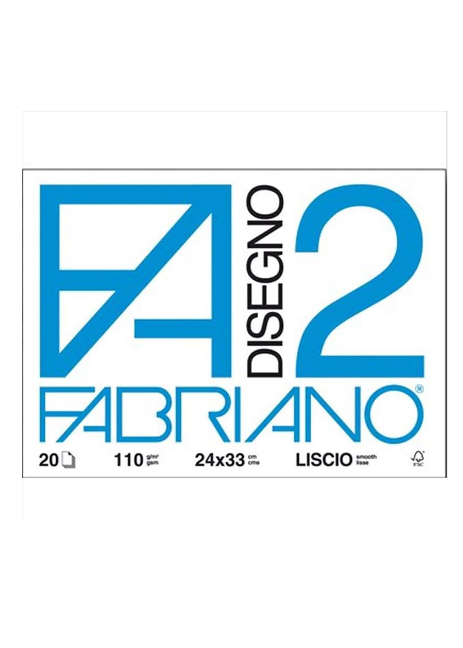 Blocco fabriano 1516 - f2 24X33 fg.20 squadrato