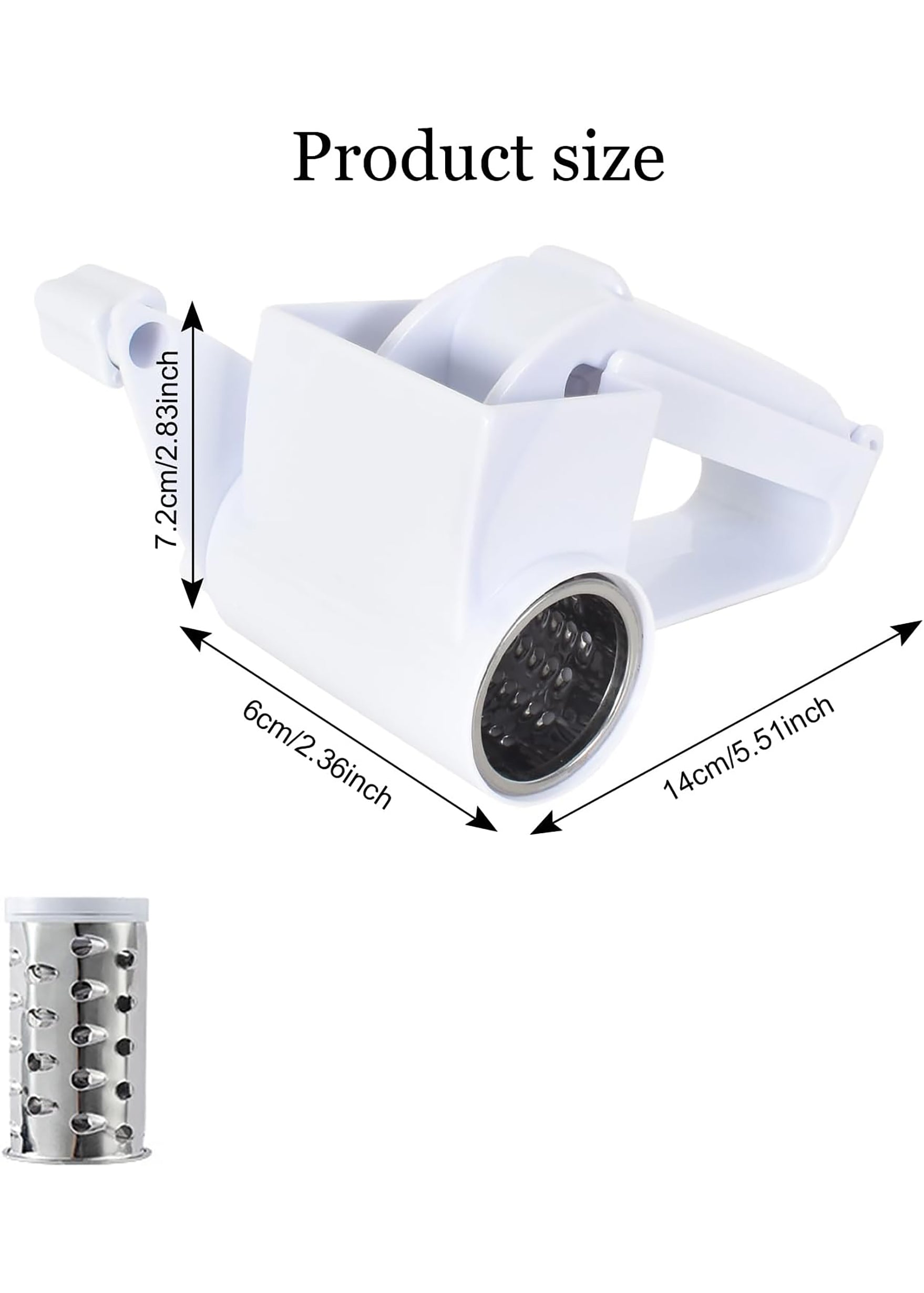 GRATTUGGIA IN PLASTICA A MANOVELLA