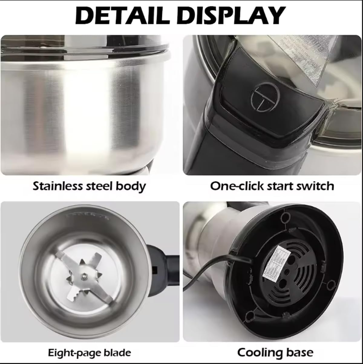 电动咖啡研磨机、谷物研磨机、电动香料研磨机