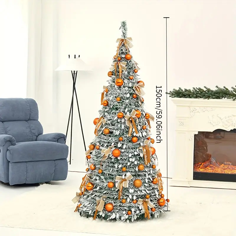 Albero di Natale pieghevole decorazione festiva pieghevole salvaspazio