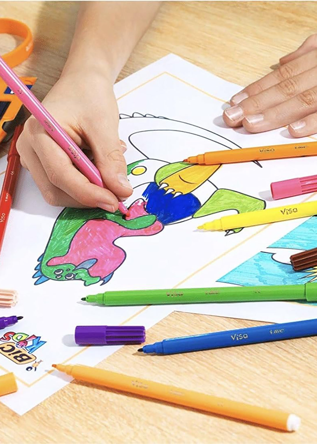 Bic Visa 可水洗记号笔 - 12 支装