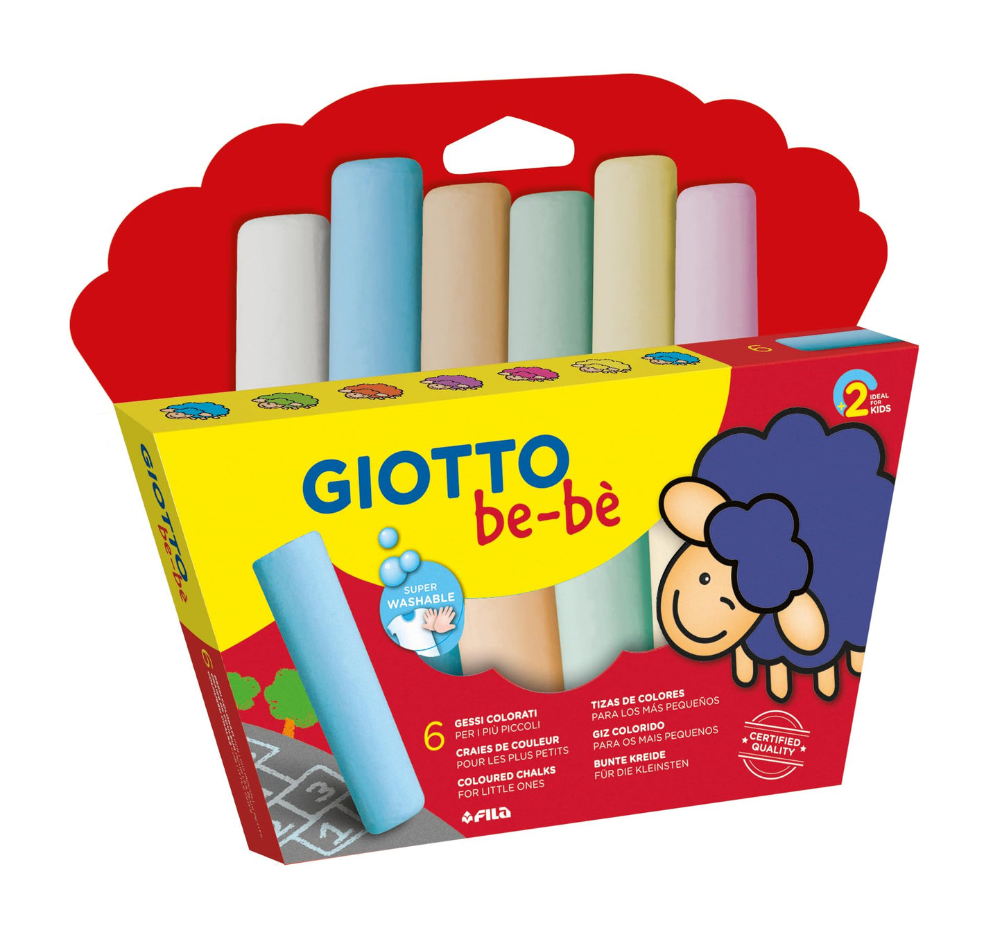 Set giotto bebe supergessetti da 6pz