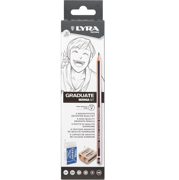 Lyra Graduate graphite manga SET 8 pz