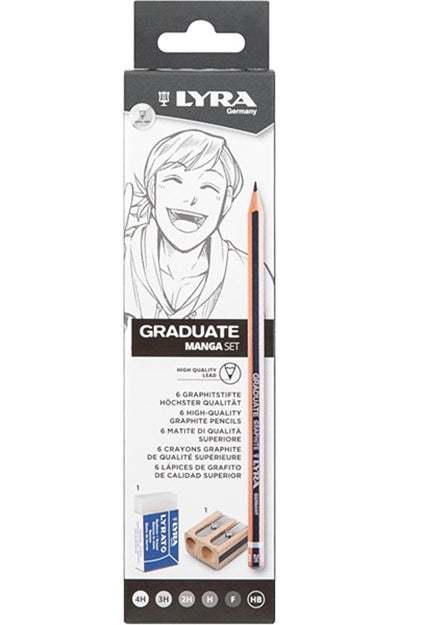 Lyra Graduate graphite manga SET 8 pcs