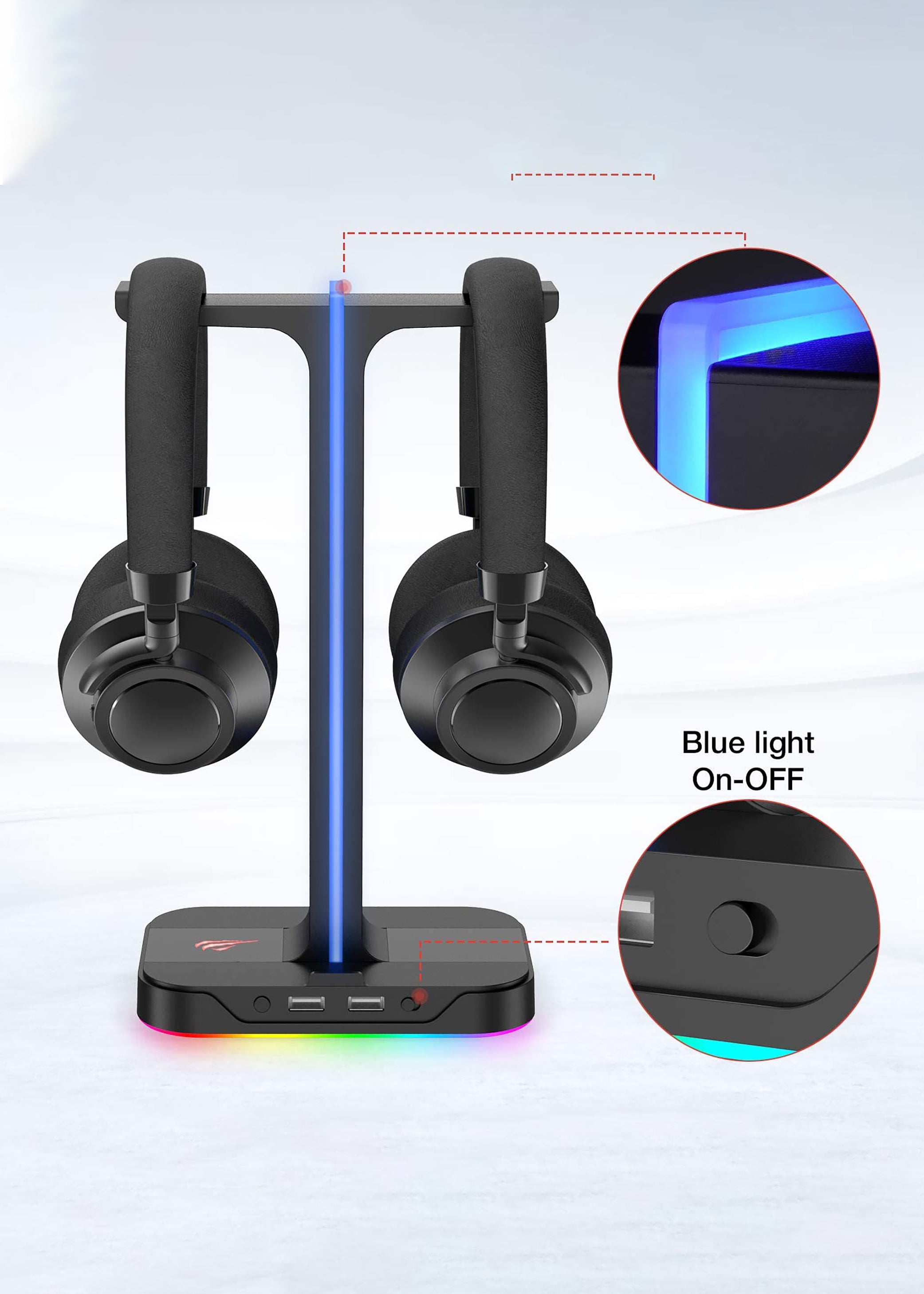 Supporto per cuffie gaming RGB Havit