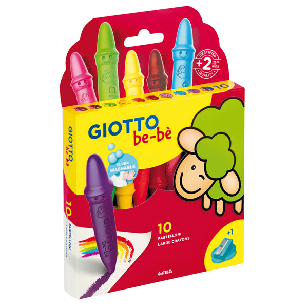 Pastellone giotto cera bebe 10 colori