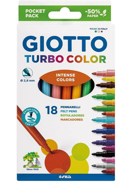 Turbo 彩色马克笔,18 色,0734