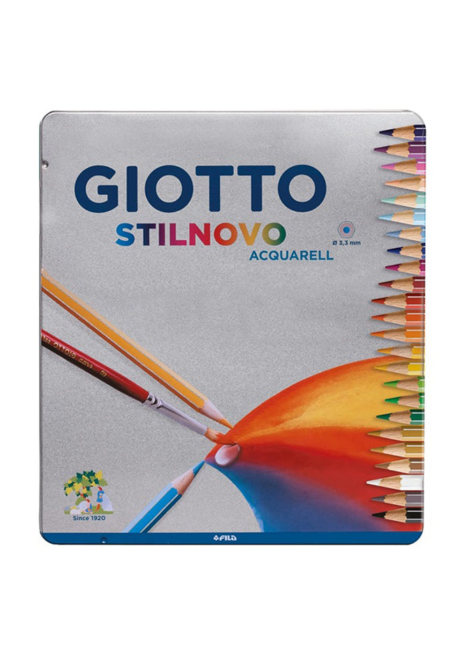 Stilnovo 蜡笔,24 色水溶性颜色一盒