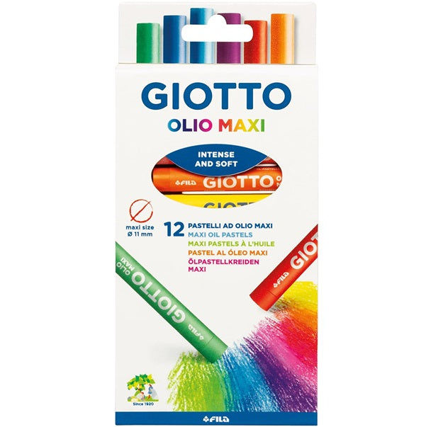 Giotto pastelli ad olio in astuccio da 12 colori