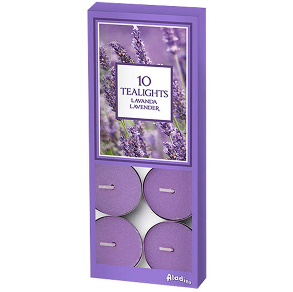 Aladino lumelle tealight 4h fragranza pz. 10 - lavanda