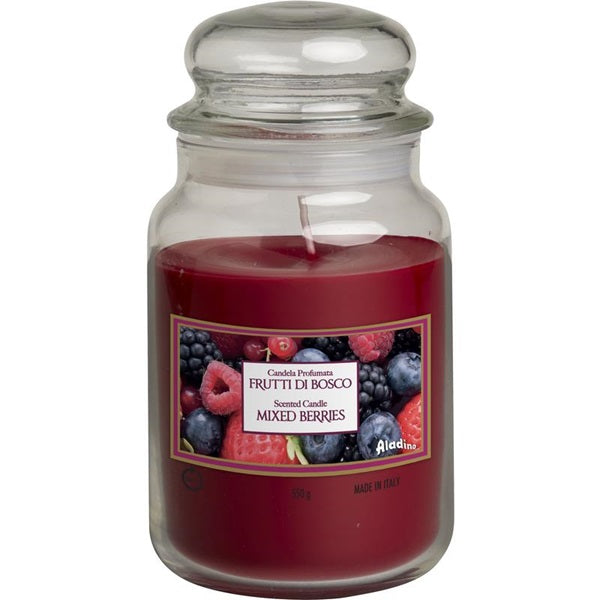 花瓣香薰蜡烛,大糖罐,100小时 - 浆果