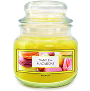 花瓣香氛蜡烛25小时小糖罐-香草马卡龙