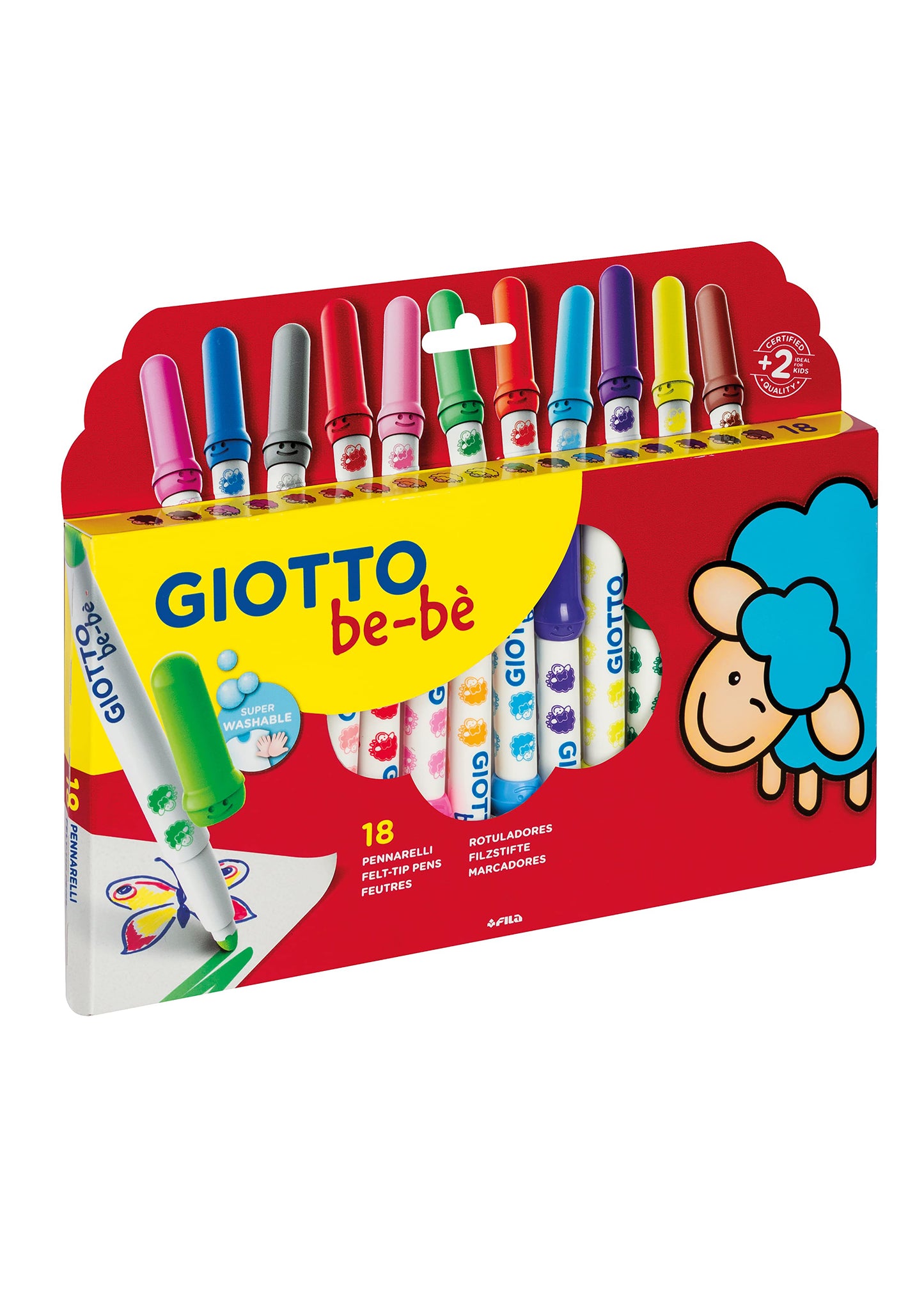 Pennarello giotto bebe da 18pz