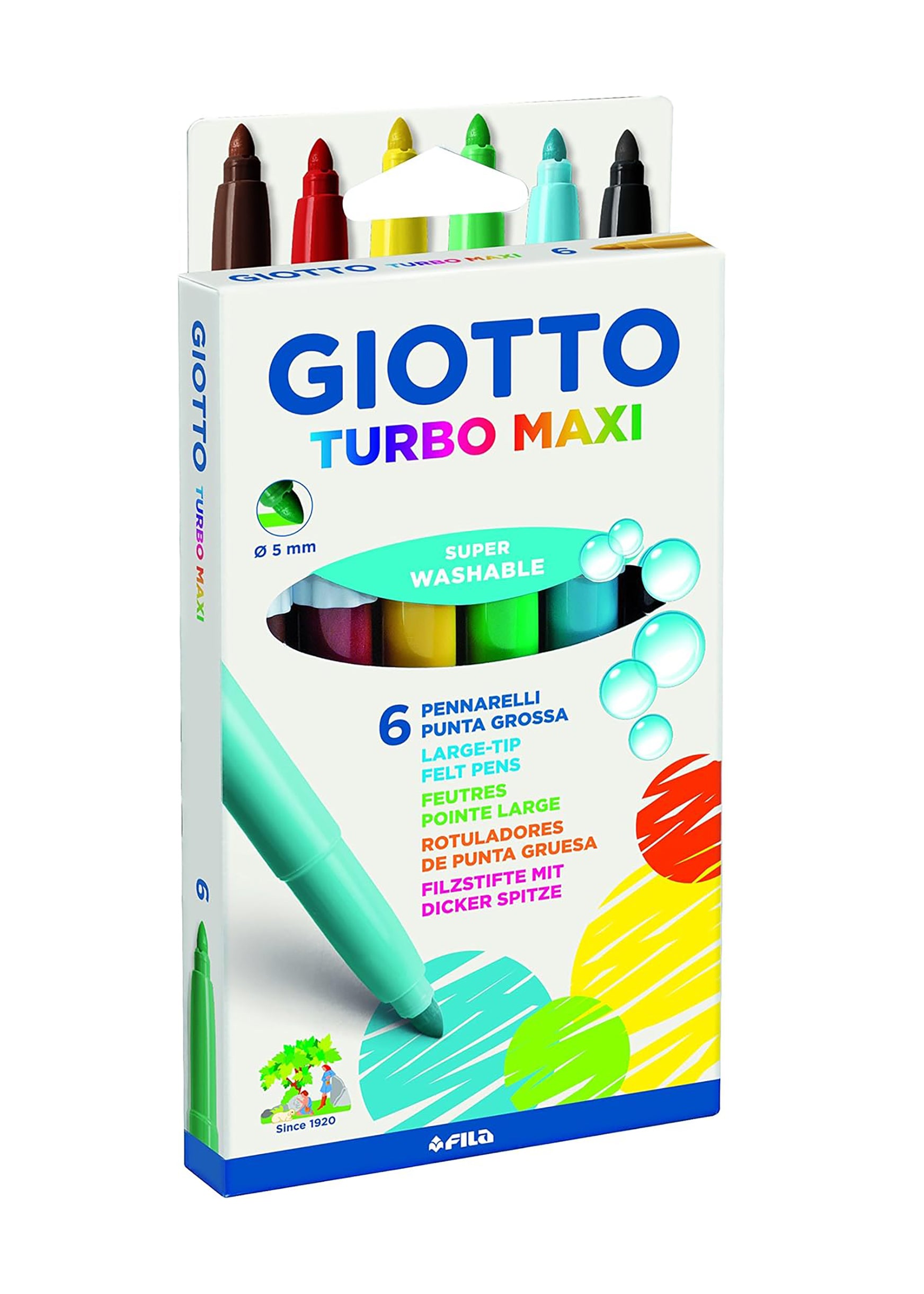 Turbo Maxi 马克笔盒(6 色)