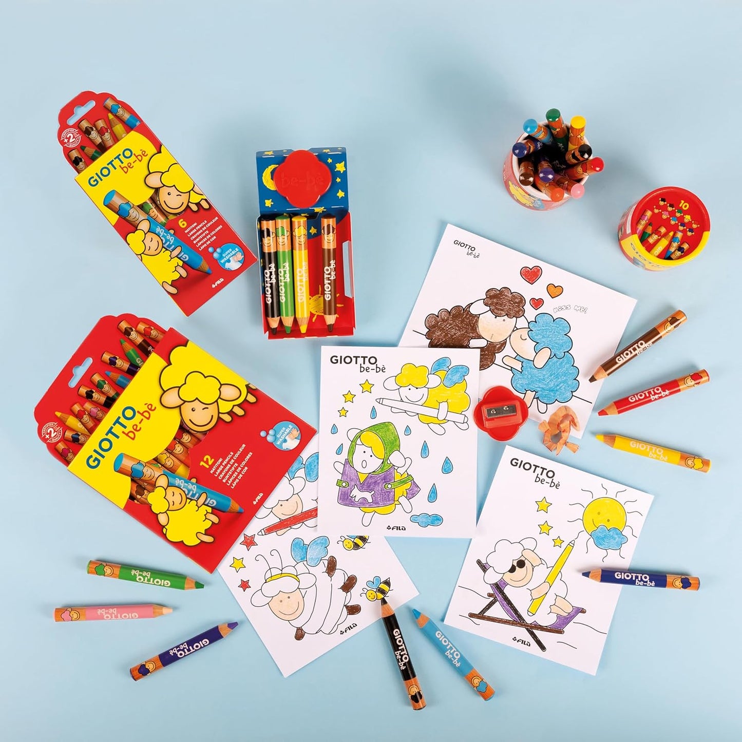 Pastellone giotto bebe 12 colori