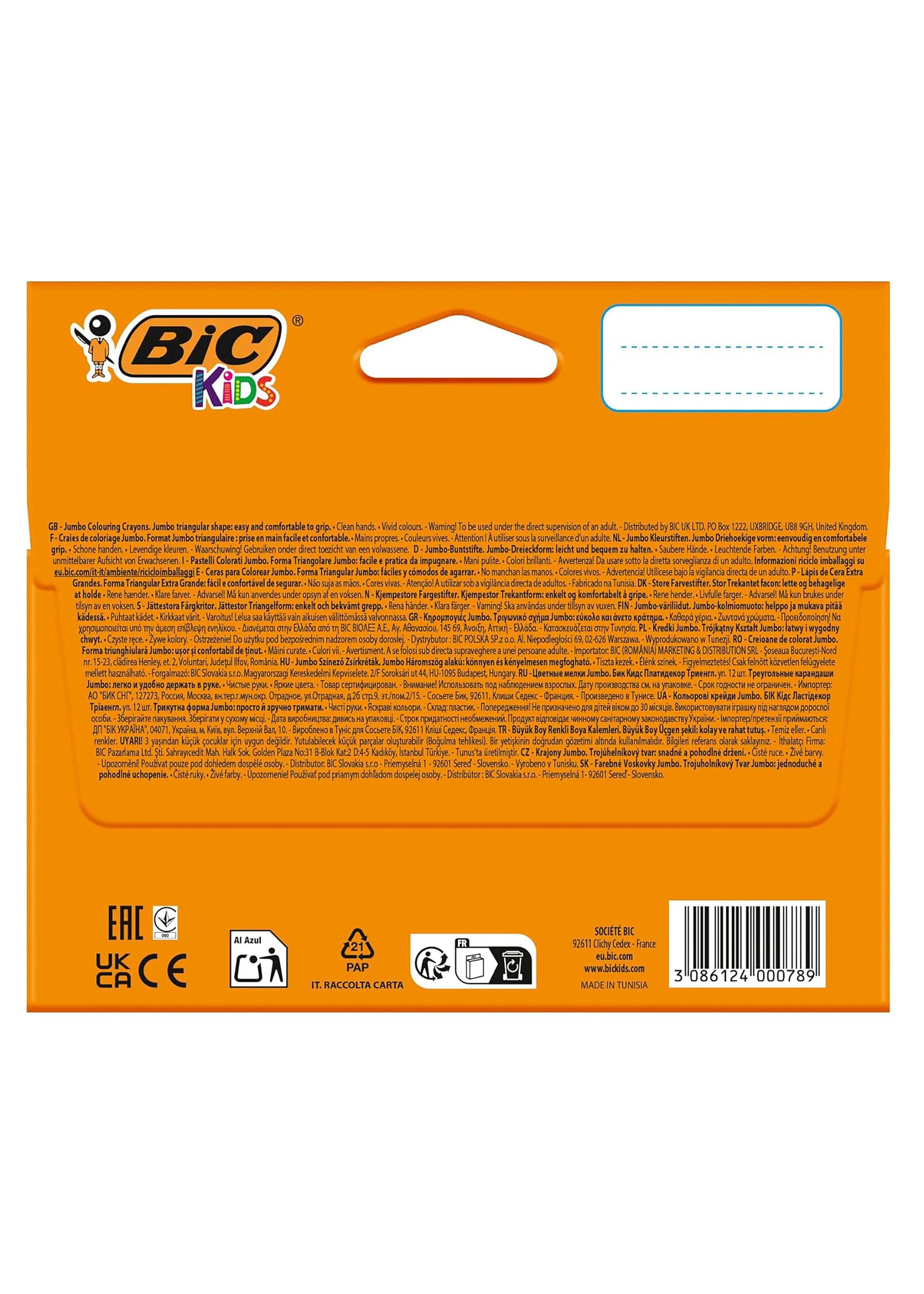 Plastidecor Triangle Kids Bic 蜡笔