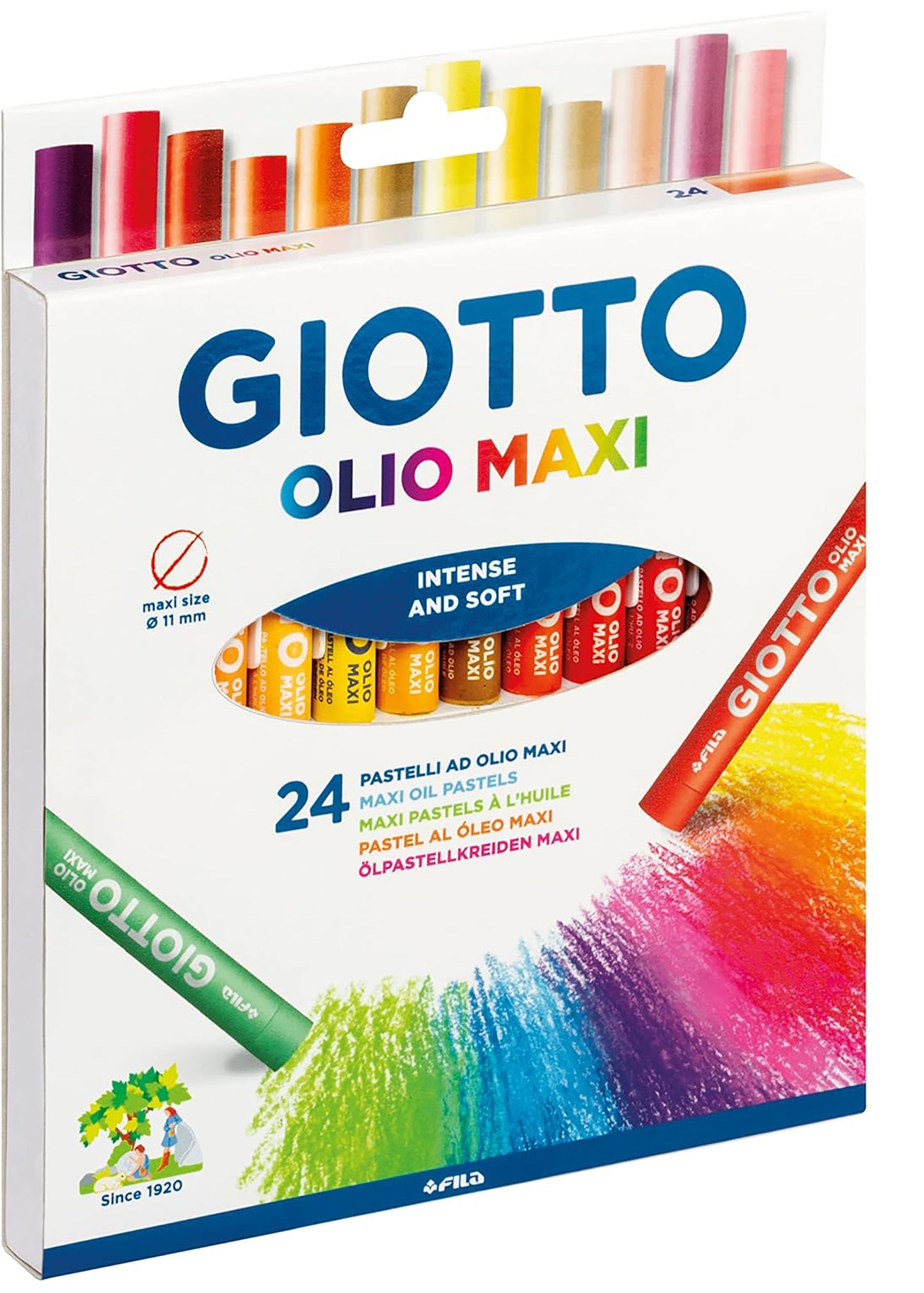 Pastello giotto scattola 24 colori