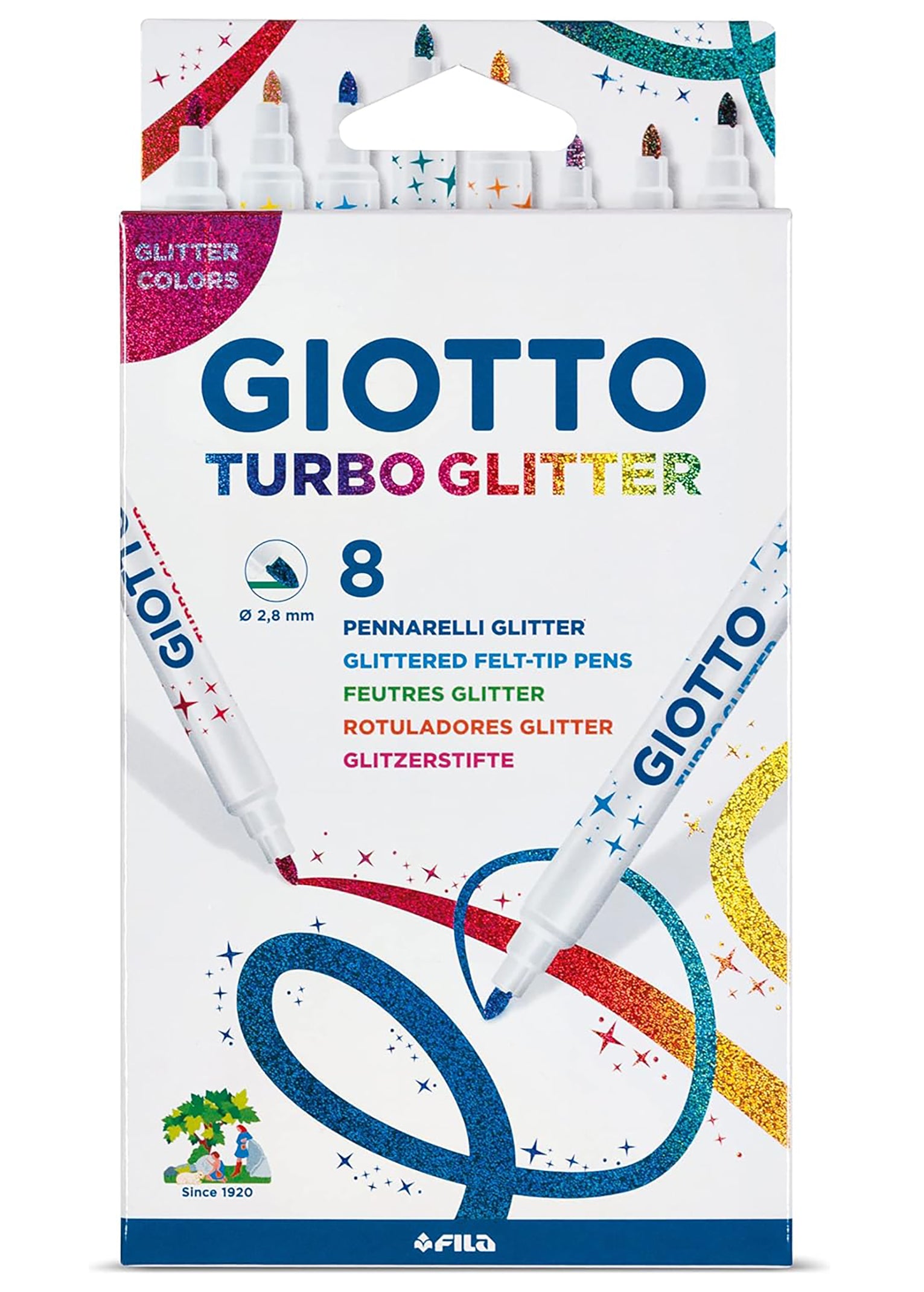 Turbo 闪光笔,8 色一盒