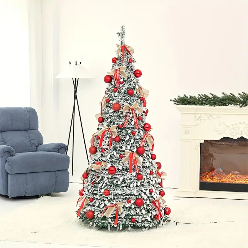 Albero di Natale pieghevole decorazione festiva pieghevole salvaspazio