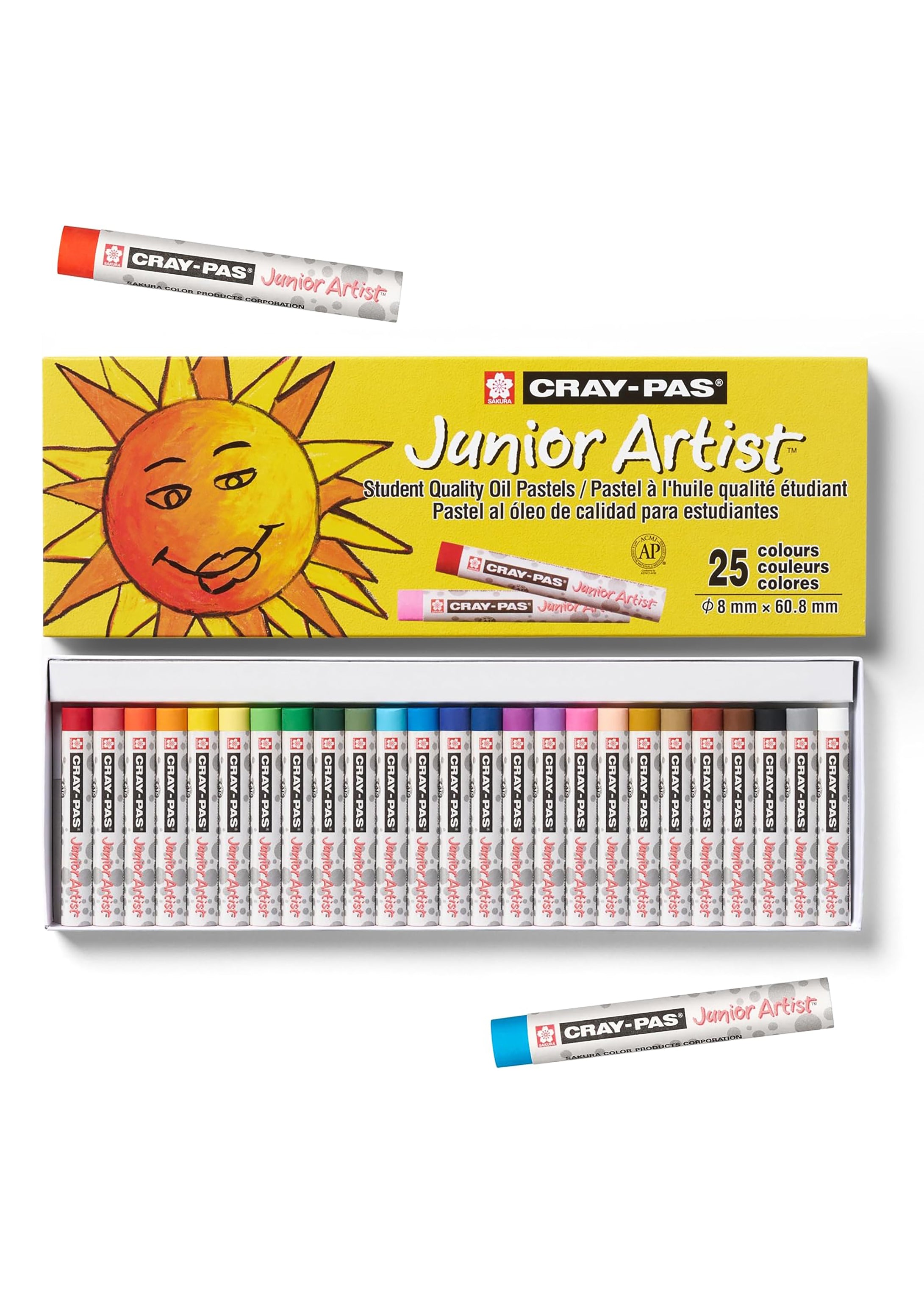 油画棒蜡笔 25 色一盒