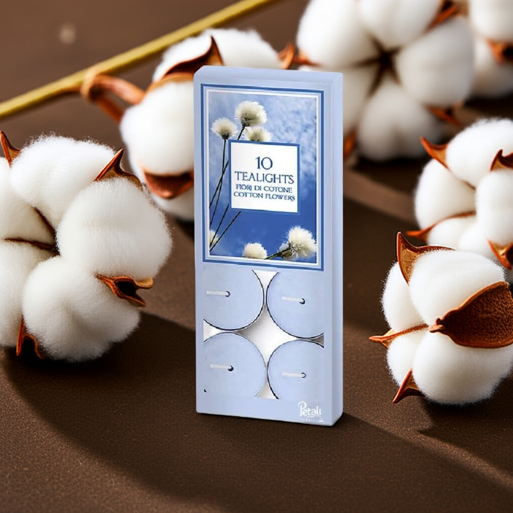 阿拉丁 4 小时茶蜡烛,10 支,棉花香味