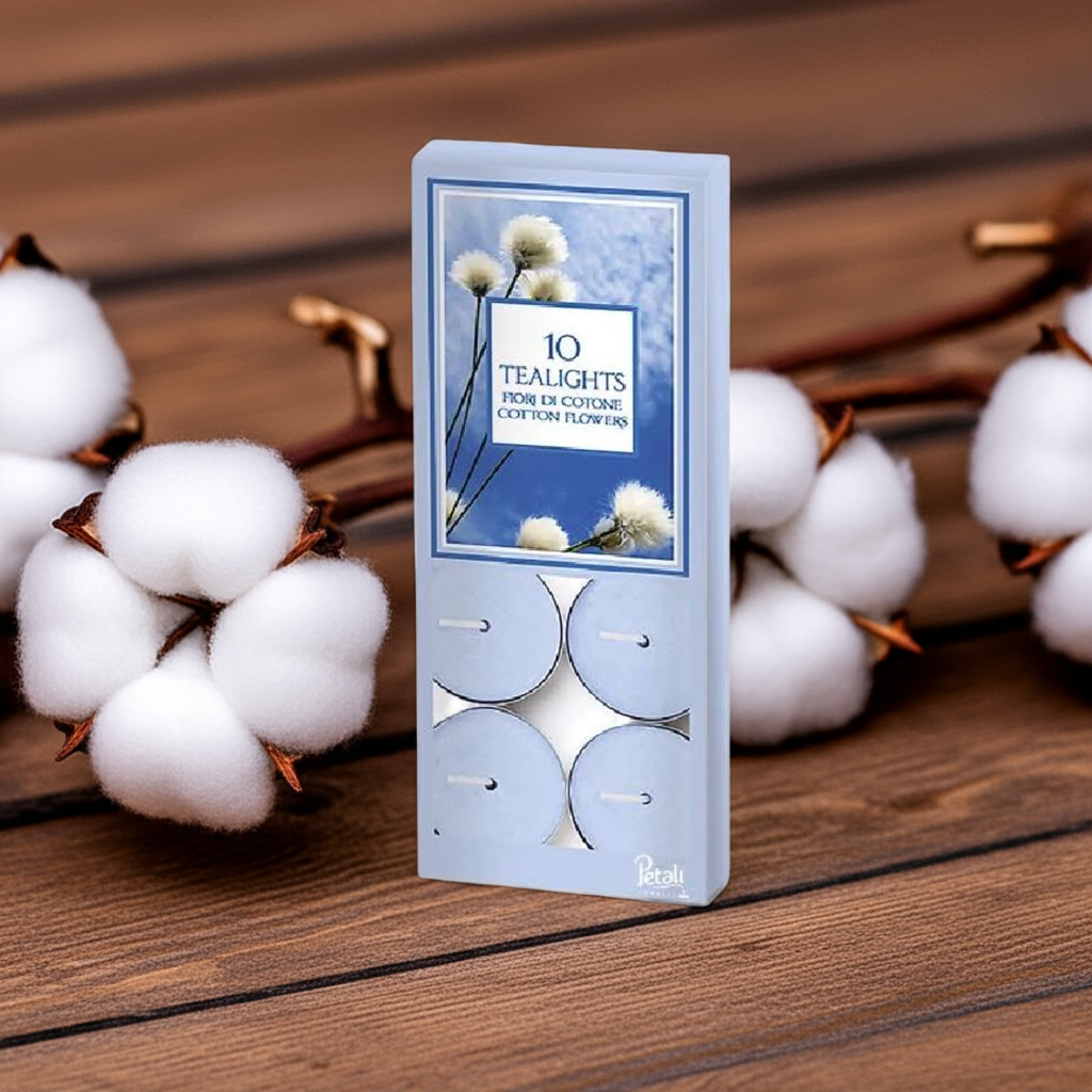 阿拉丁 4 小时茶蜡烛,10 支,棉花香味