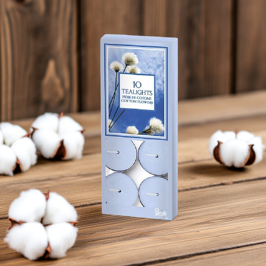 阿拉丁 4 小时茶蜡烛,10 支,棉花香味