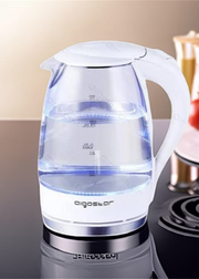 Aigostar 1.7 升玻璃电热水壶,配备 2200 W LED