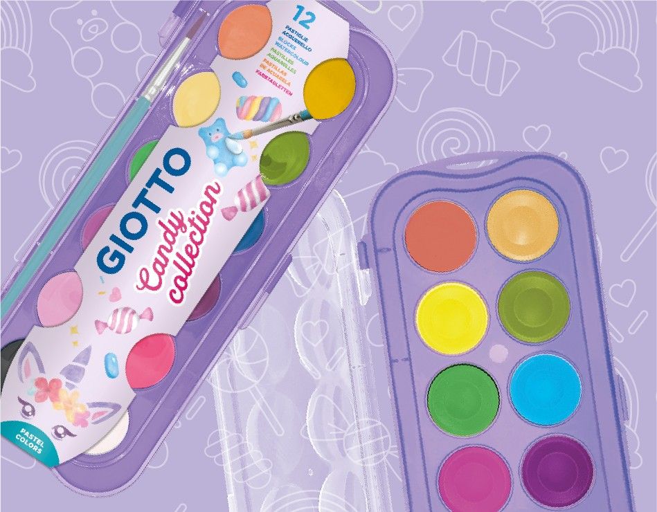 Giotto Candy 水彩 C12 色