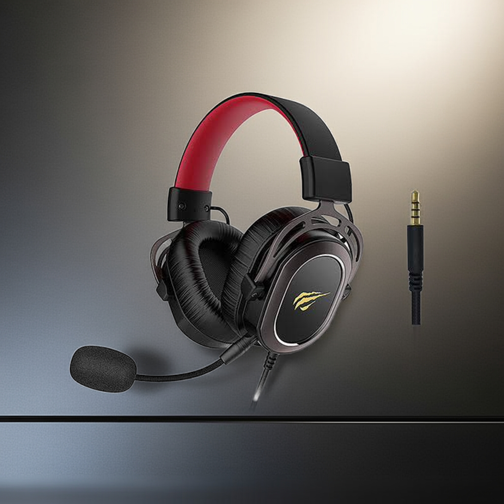 带 3.5 毫米接口的 Havit 游戏耳机