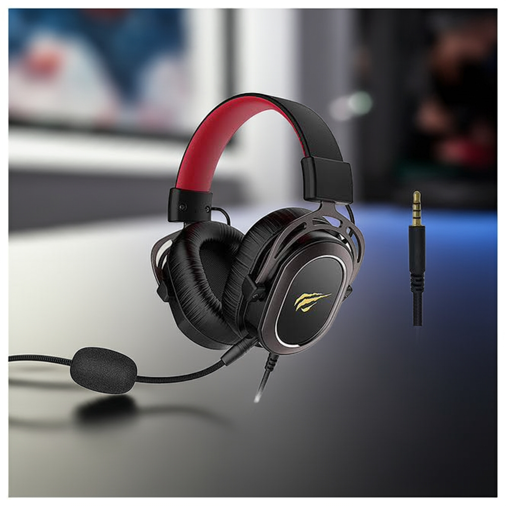 带 3.5 毫米接口的 Havit 游戏耳机