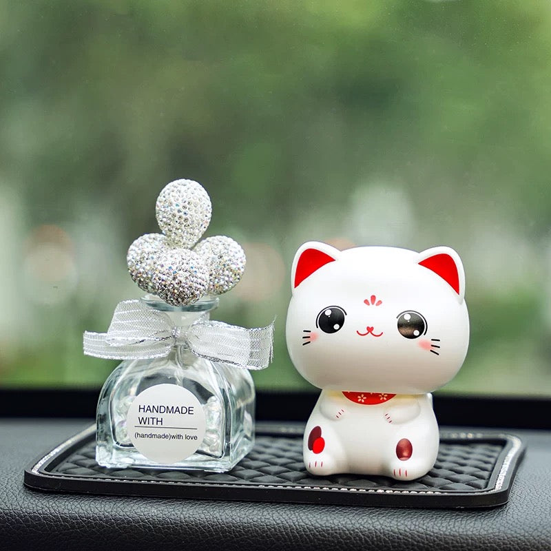 Gattino con la testa in movimento porta fortuna