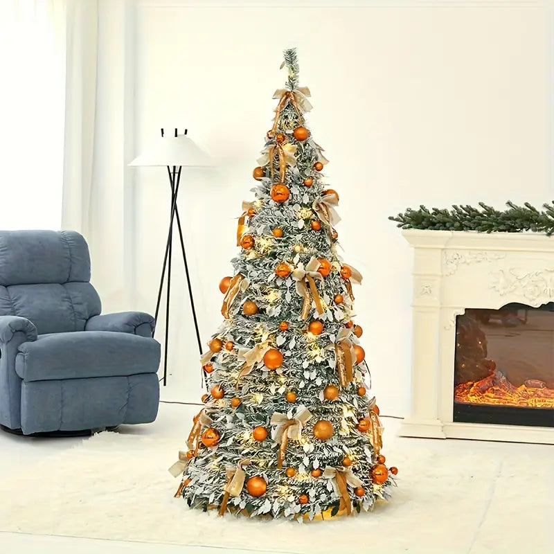 Albero di Natale pieghevole decorazione festiva pieghevole salvaspazio