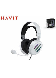 Havit Cuffie Gaming Headphones H2038U RGB (white)