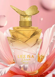 人生如梦天然香水喷雾女士甜美淡香水 3.4 液体盎司特制礼盒装
