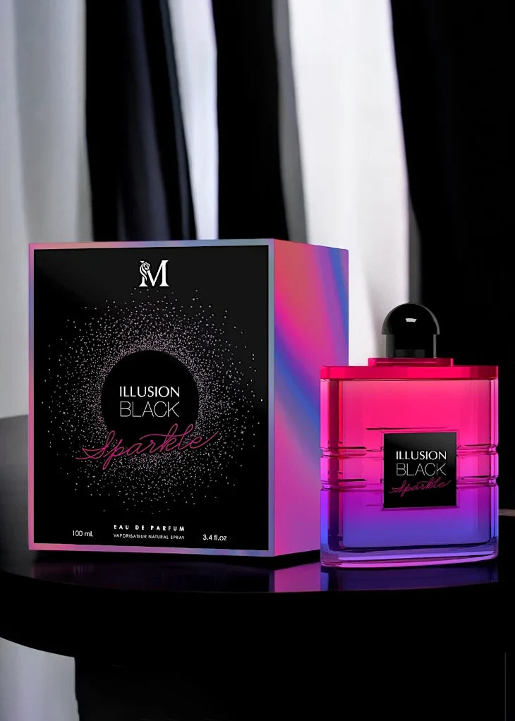 Parfum premium generico da donna illusion black sparkle 100ml Montage